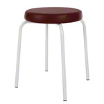 gymnastics stool standard with comfort cushion,  38 cm, frame color white