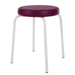 gymnastics stool standard with comfort cushion,  38 cm, frame color white
