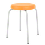 gymnastics stool standard with comfort cushion,  38 cm, frame color white