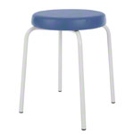 gymnastics stool standard with comfort cushion,  38 cm, frame color white