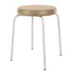 gymnastics stool standard with comfort cushion,  38 cm, frame color white