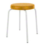 gymnastics stool standard with comfort cushion,  38 cm, frame color white
