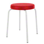 gymnastics stool standard with comfort cushion,  38 cm, frame color white
