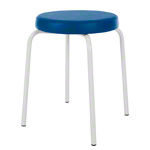 gymnastics stool standard with comfort cushion,  38 cm, frame color white