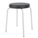 gymnastics stool standard with comfort cushion,  38 cm, frame color white