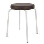 gymnastics stool standard with comfort cushion,  38 cm, frame color white