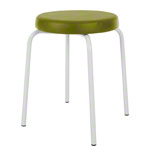 gymnastics stool standard with comfort cushion,  38 cm, frame color white