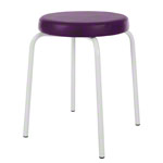 gymnastics stool standard with comfort cushion,  38 cm, frame color white
