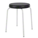 gymnastics stool standard with comfort cushion,  38 cm, frame color white