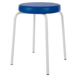 gymnastics stool standard with comfort cushion,  38 cm, frame color white