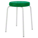 gymnastics stool standard with comfort cushion,  38 cm, frame color white