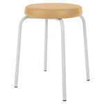 gymnastics stool standard with comfort cushion,  38 cm, frame color white