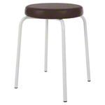 gymnastics stool standard with comfort cushion,  38 cm, frame color white