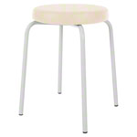 gymnastics stool standard with comfort cushion,  38 cm, frame color white