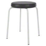 gymnastics stool standard with comfort cushion,  38 cm, frame color white
