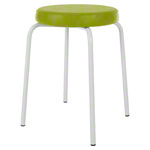 gymnastics stool standard with comfort cushion,  38 cm, frame color white