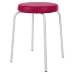 gymnastics stool standard with comfort cushion,  38 cm, frame color white