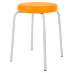 gymnastics stool standard with comfort cushion,  38 cm, frame color white