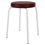 gymnastics stool standard with comfort cushion,  38 cm, frame color white