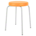 gymnastics stool standard with comfort cushion,  38 cm, frame color white