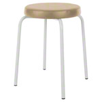 gymnastics stool standard with comfort cushion,  38 cm, frame color white