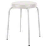 gymnastics stool standard with comfort cushion,  38 cm, frame color white