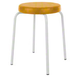 gymnastics stool standard with comfort cushion,  38 cm, frame color white