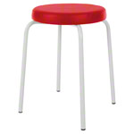 gymnastics stool standard with comfort cushion,  38 cm, frame color white