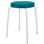 gymnastics stool standard with comfort cushion,  38 cm, frame color white