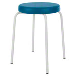 gymnastics stool standard with comfort cushion,  38 cm, frame color white