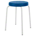 gymnastics stool standard with comfort cushion,  38 cm, frame color white