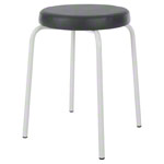 gymnastics stool standard with comfort cushion,  38 cm, frame color white