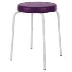 gymnastics stool standard with comfort cushion,  38 cm, frame color white