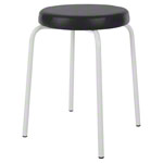 gymnastics stool standard with comfort cushion,  38 cm, frame color white