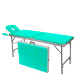 portable massage table Robusta ST, incl. head rest + arm rest, 170/210x65x70-82 cm