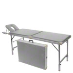portable massage table Robusta ST, incl. head rest + arm rest, 170/210x65x70-82 cm