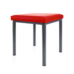 stool robusta with cushion, L x B 40 x 40 cm, frame color anthrazite