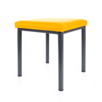 stool robusta with cushion, L x B 40 x 40 cm, frame color anthrazite