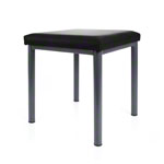 stool robusta with cushion, L x B 40 x 40 cm, frame color anthrazite