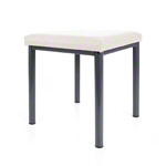 stool robusta with cushion, L x B 40 x 40 cm, frame color anthrazite