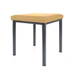 stool robusta with cushion, L x B 40 x 40 cm, frame color anthrazite