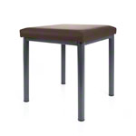stool robusta with cushion, L x B 40 x 40 cm, frame color anthrazite