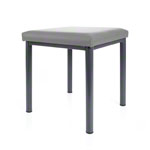 stool robusta with cushion, L x B 40 x 40 cm, frame color anthrazite