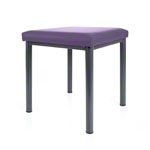 stool robusta with cushion, L x B 40 x 40 cm, frame color anthrazite