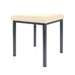 stool robusta with cushion, L x B 40 x 40 cm, frame color anthrazite