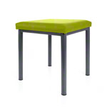 stool robusta with cushion, L x B 40 x 40 cm, frame color anthrazite