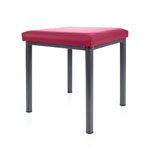 stool robusta with cushion, L x B 40 x 40 cm, frame color anthrazite