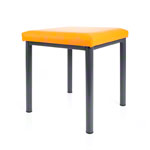 stool robusta with cushion, L x B 40 x 40 cm, frame color anthrazite