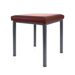 stool robusta with cushion, L x B 40 x 40 cm, frame color anthrazite