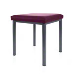 stool robusta with cushion, L x B 40 x 40 cm, frame color anthrazite